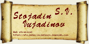 Stojadin Vujadinov vizit kartica